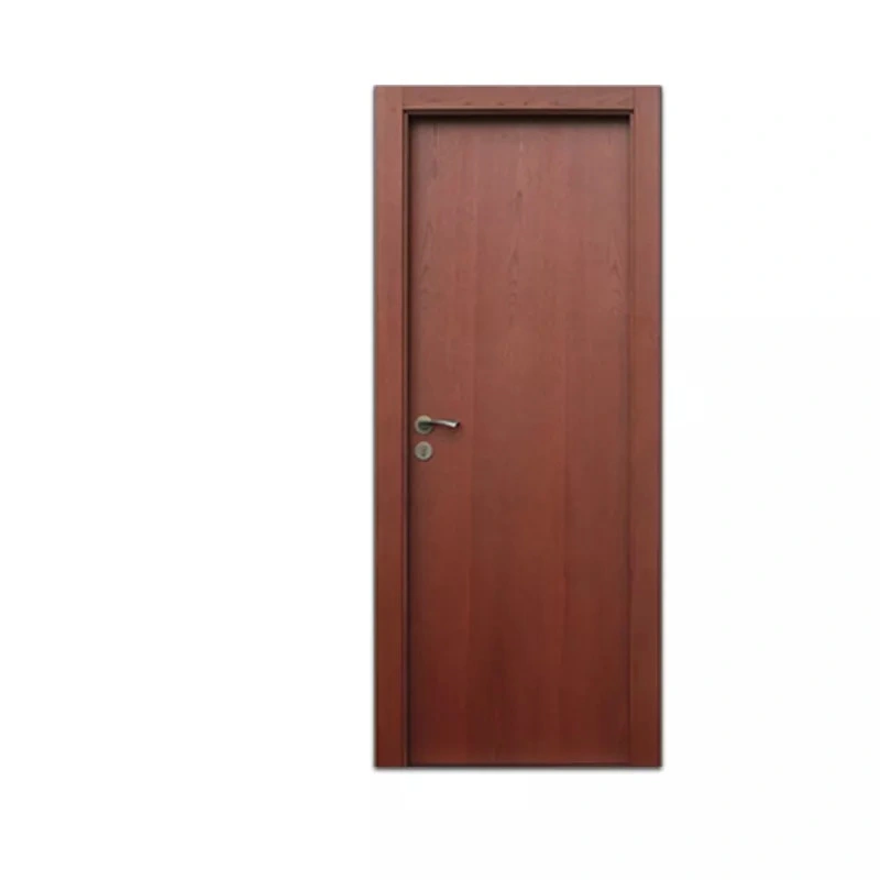 Interior Entry Aluminum Frame Wood Soundproof PVC Glass Door