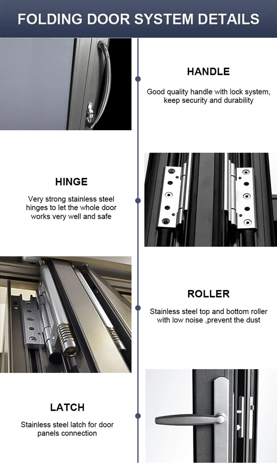 Foshan Hanse Custom Aluminum Sliding Door Noiseless Double Glass Exterior Aluminum Sliding Doors