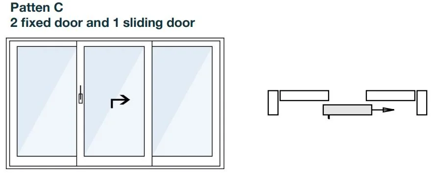 300kg Heavy Duty Lift Slide and Push-Pulling Lift Aluminum Frame and Wooden Frame Glass Door