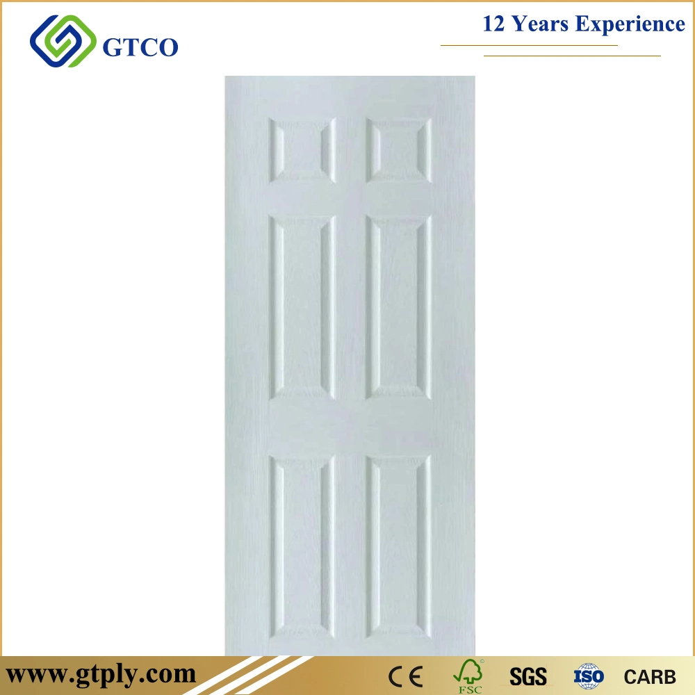 820*2050*3mm White Primer MDF HDF Moulded Door Skin Panel Interior Wooden Door