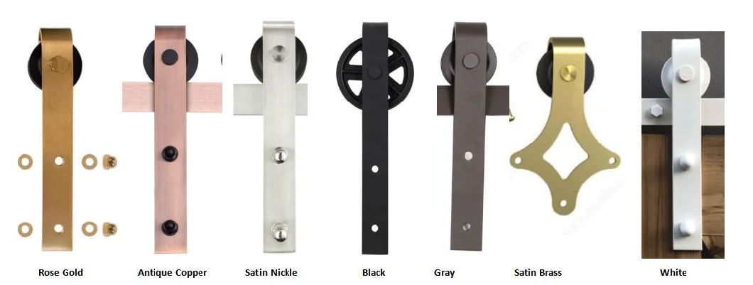 Stainless Steel Strap Sliding Barn Door Track and Hardware Kit