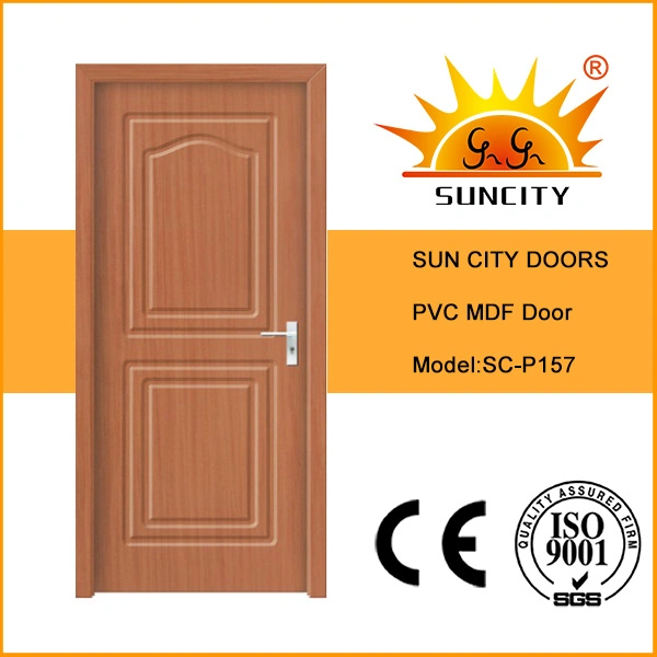 PVC Glass Sliding Plastic Interior Folding Accordion Timber Door Panel