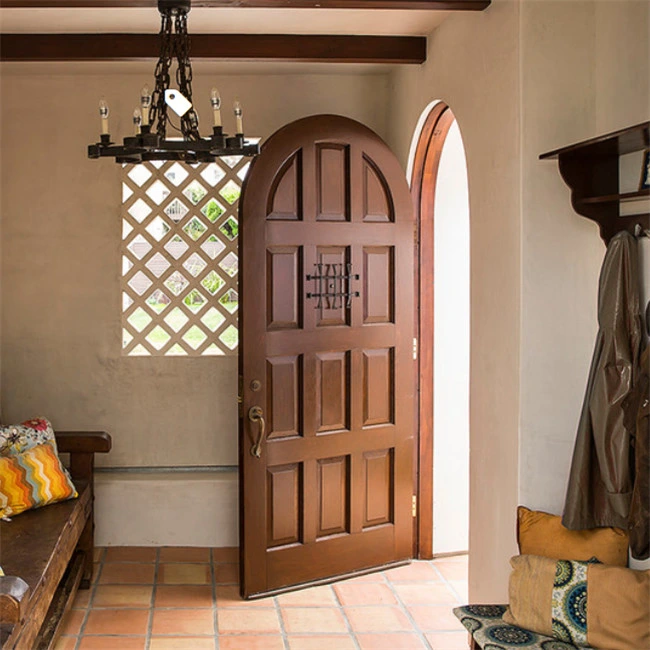 External Solid Wooden Entrance Door Modern Pivot Main Entry Door Luxury Front Doors