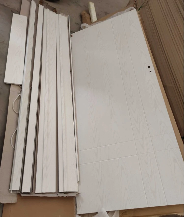 PVC Coated MDF Wooden Door with Waterproof PVC Frame for Project