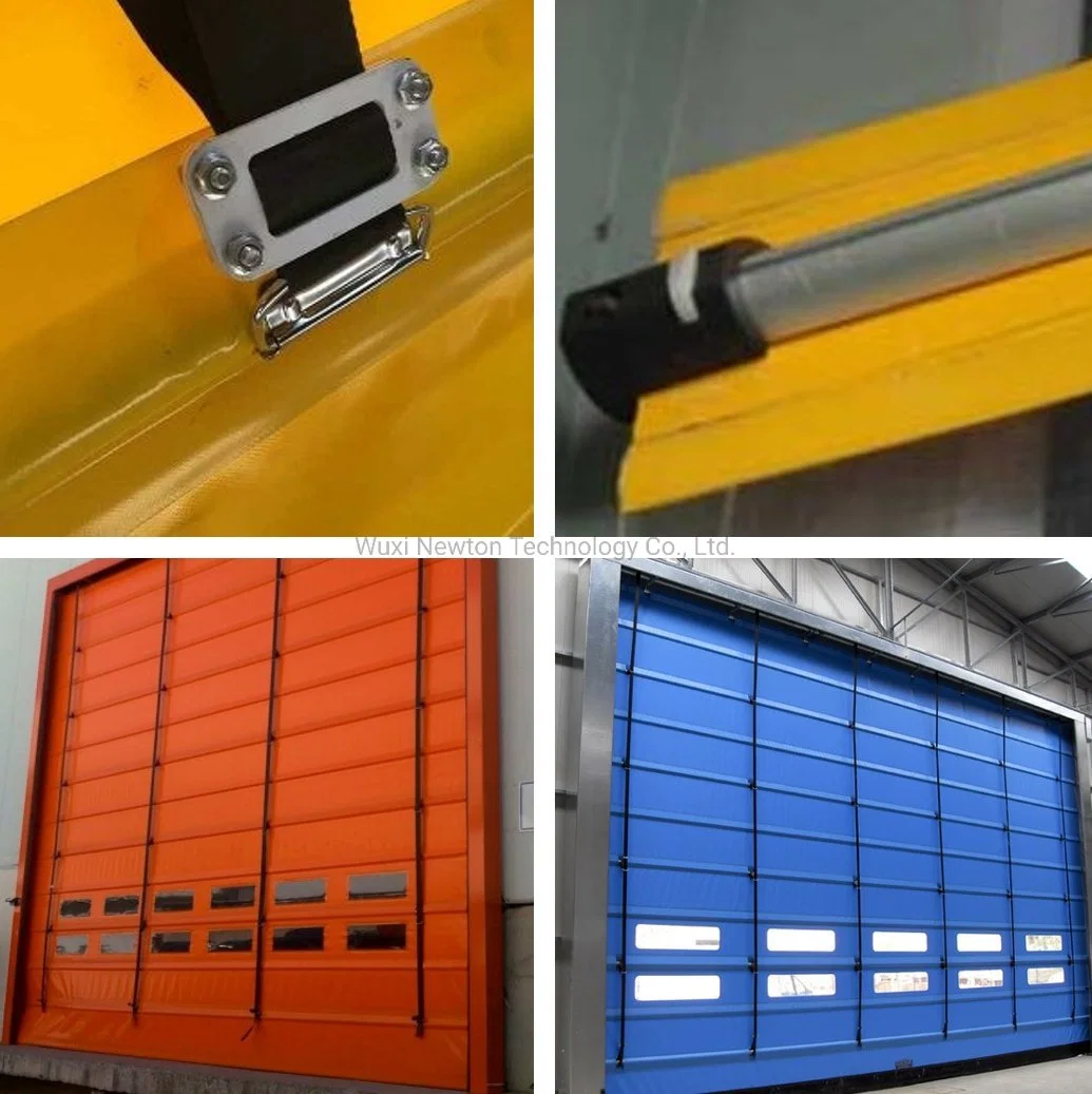 Exterior Large Access Traffic Entrance Automatic Lifting up PVC High Speed Stacking Folding Door for Loading Bay Warehouse