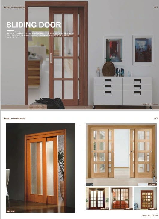 Prima Contemporary Custom Waterproof 2 5 6 Panel Mahogany Rustic Internal Flush Oak Solid Core Wood Interior Door