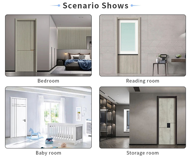 MDF Interior Timber Flush Door, Modern Natural Oak White Veneer Door