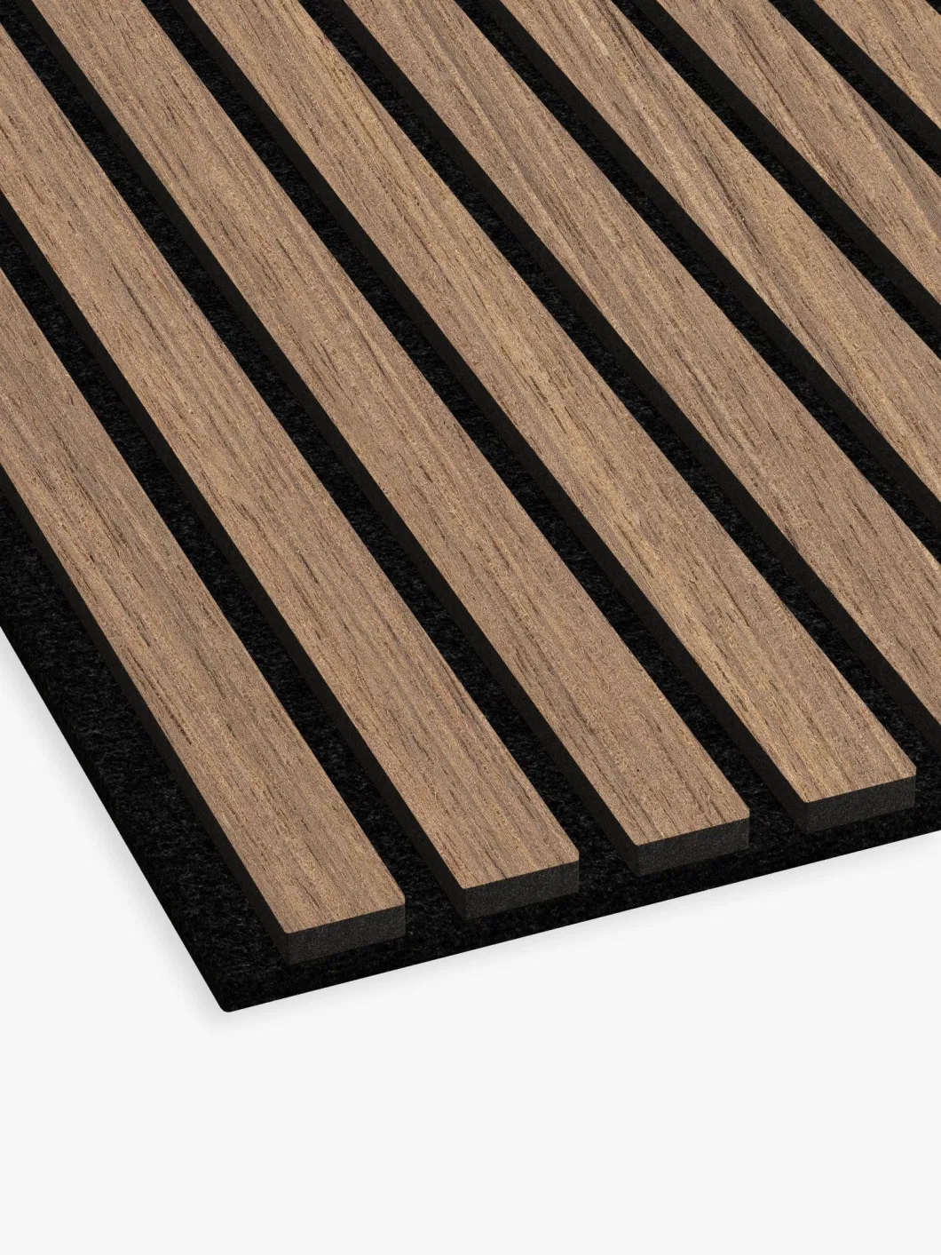 MDF and Compact Wooden Strip Sound-Absorbing Board with Below Polyester Acoustic Panels for Interior Decoration Soundproof Use