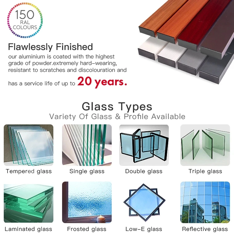 Aluminium Fabrication Commercial Thin Bifolding External Doors and Windows