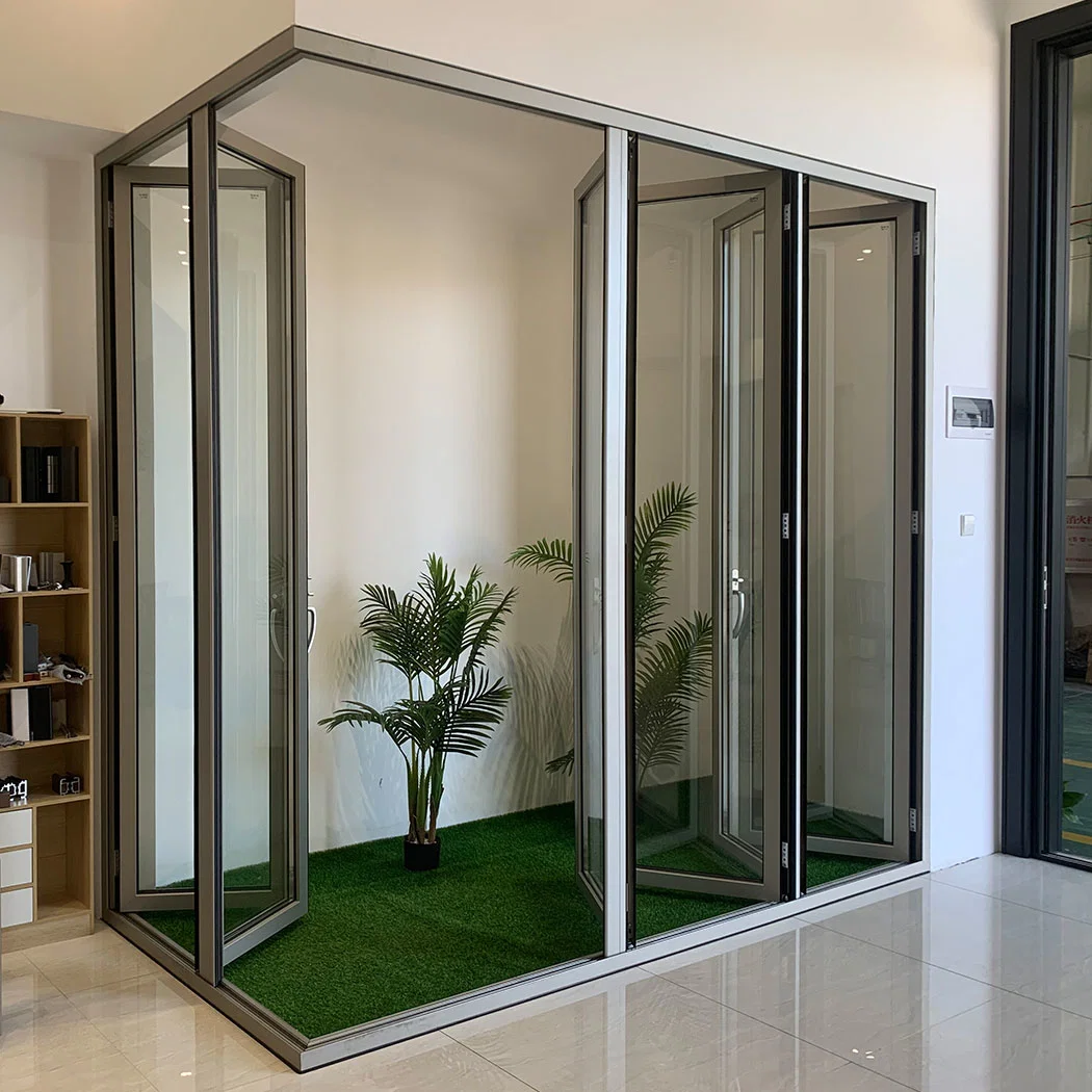 Custom Aluminium Glass Folding Patio Exterior Double Bifold Patio Doors|Internal Bifold Doors|External Bifold Doors|Installing Bifold Doors