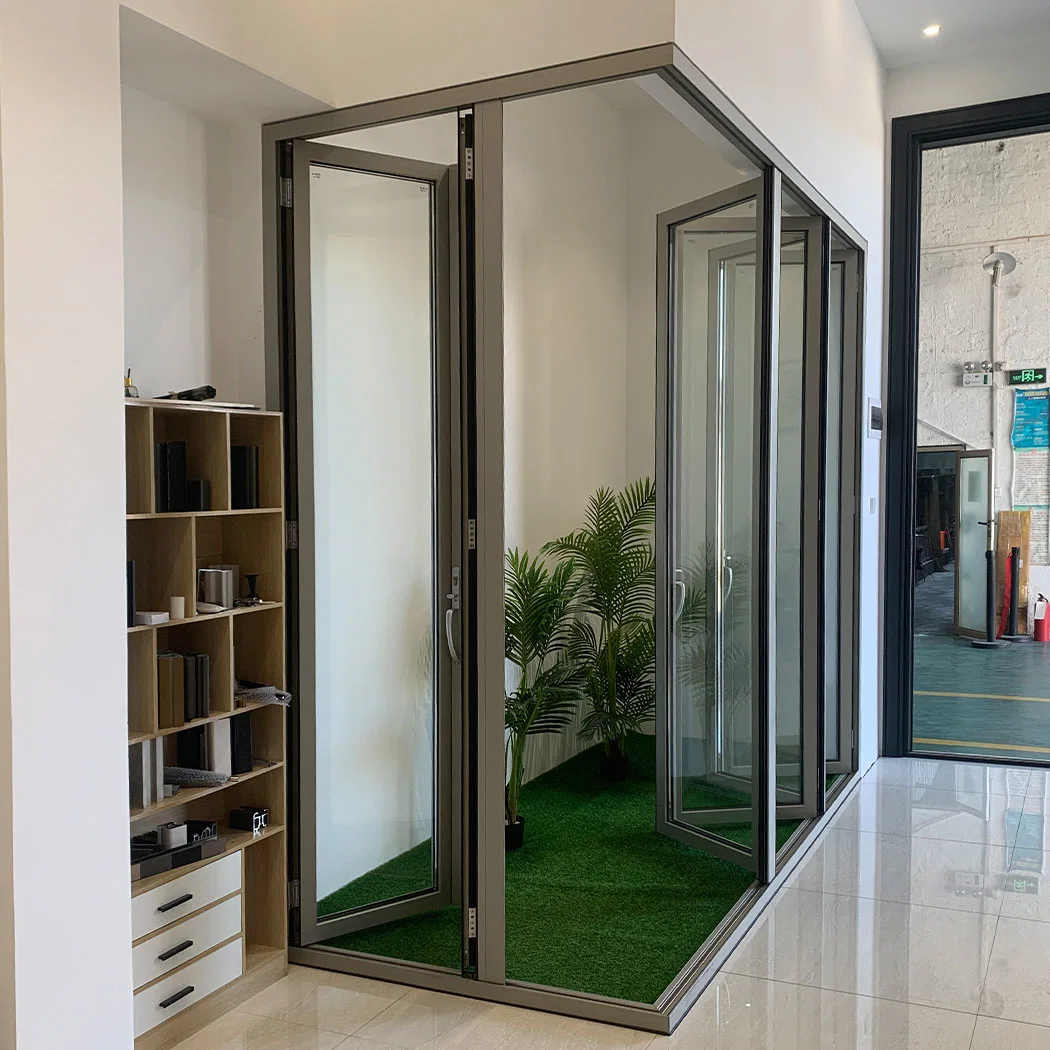 Customized Aluminium Fully Glazed External Corner Patio Bifold Doors|Bifold Patio Doors|Folding Patio Doors|Aluminium Bifold Doors|Folding Glass Doors