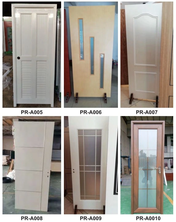Prima Custom Double Entry Door Modern Design Exterior Glass Solid Wooden Front Entrance Doors