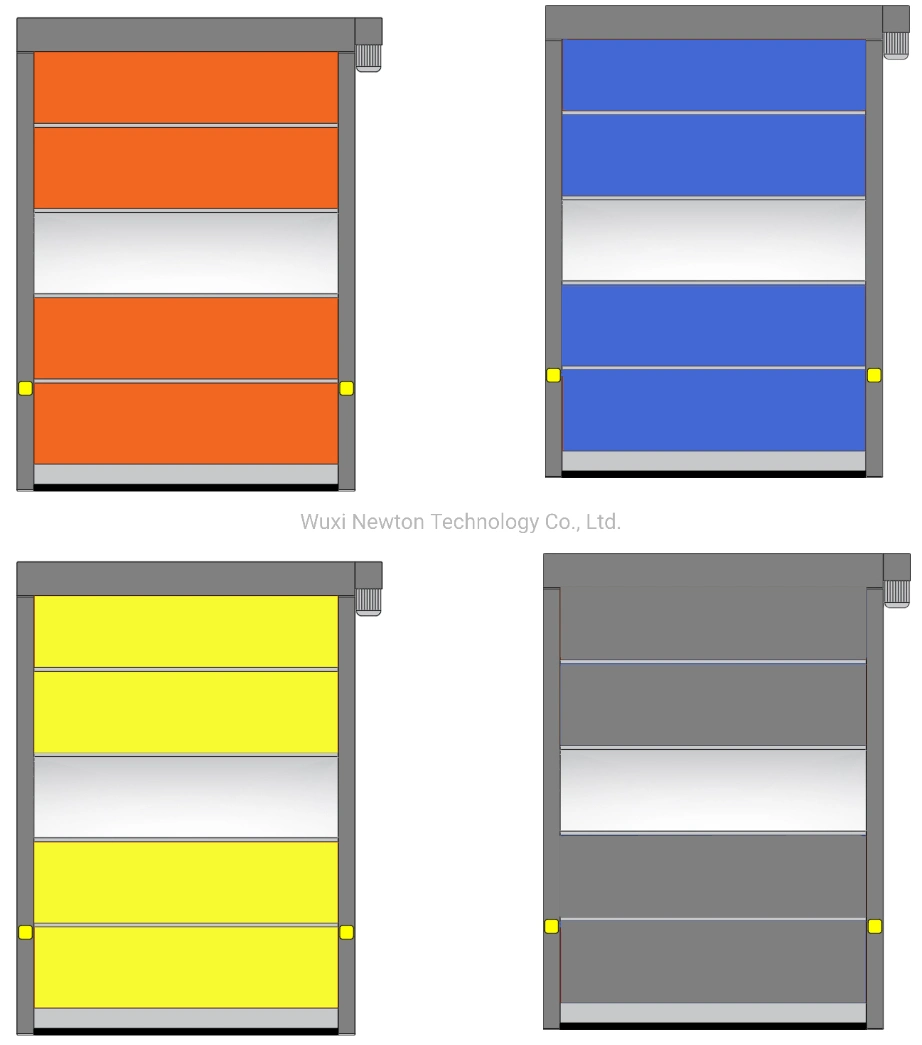 Exterior Large Access Traffic Entrance Automatic Lifting up PVC High Speed Stacking Folding Door for Loading Bay Warehouse