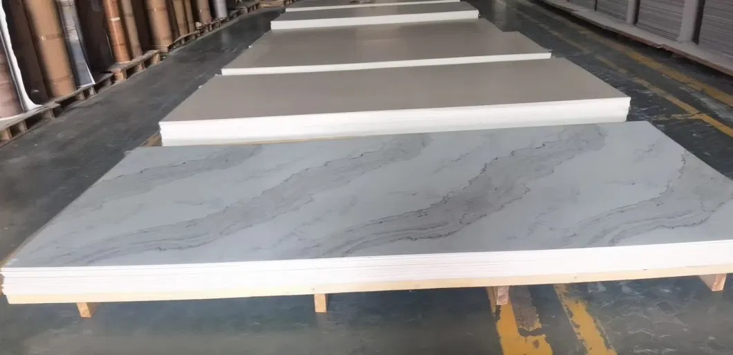 1.22X2.44m Thickness 3mm Interior Decoration Wall Panel 3D Waterproof High Glossy UV Coating PVC Marble Sheet for United Arab Emirates Oman Saudi Arabia