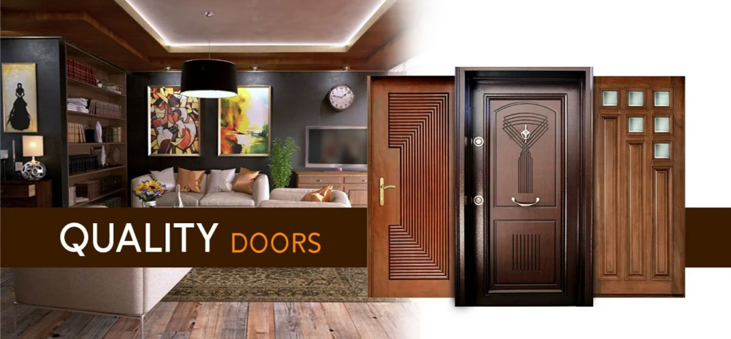 Factory Price Customized Composite Internal Room Wood WPC Interior Doors for Houses