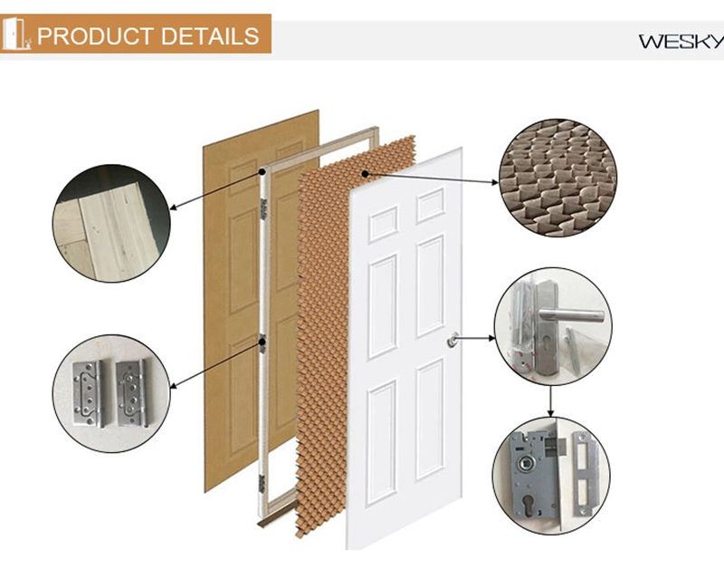New Interior Waterproof PVC Glass Sliding Timber Door Panel