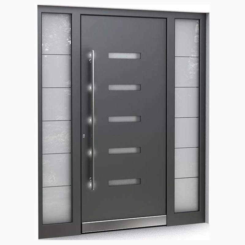 Export to The Us Modern Steel Pivot Entry Doors External Safety Security Steel Door