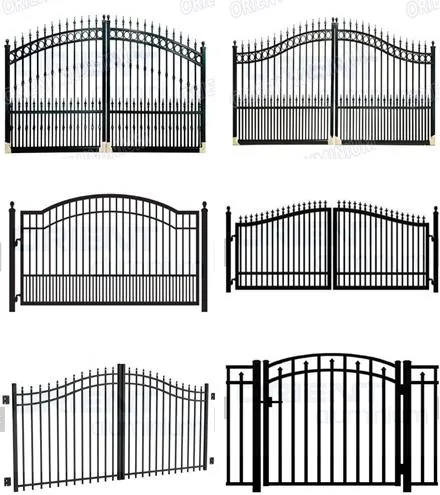 Elegant Metal Aluminum Alloy Security Entrance Gates, Garden Small Gate for House