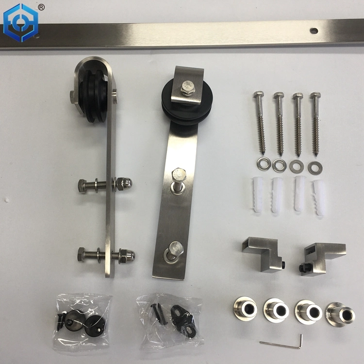 Stainless Steel Strap Sliding Barn Door Track and Hardware Kit