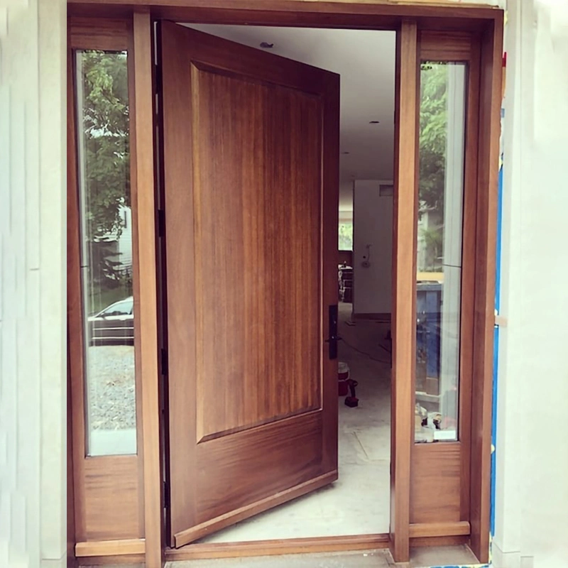 Original Factory Front Door with Sidelites Exterior Doors External Wooden Glass