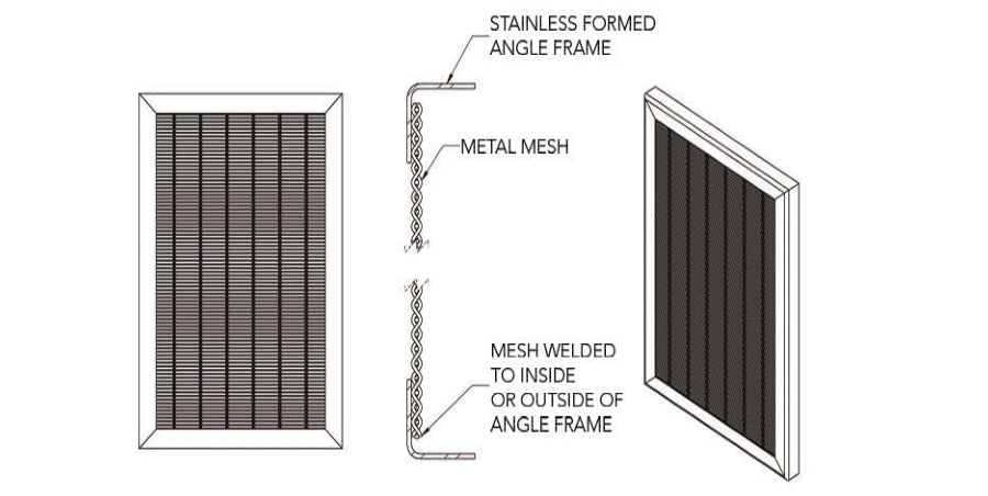Stainless Steel Crimped Metal Mesh Decorative Mesh for Door
