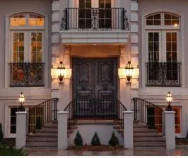 Home Villa Modern Decorative Exterior Wrought Iron Front Double Entry Doors Design China Manufacturers Suppliers