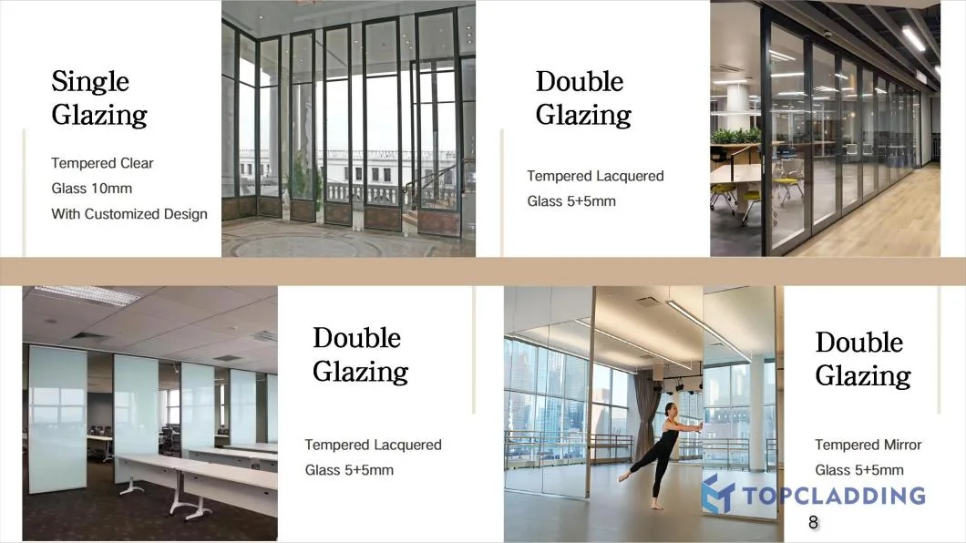 Removable Movable Wall Ballroom Conference Room Partition Folding Interior Doors Partition