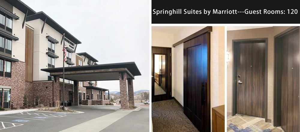 Popular Doors for Hospitality, Hotel Solid Wood Fire Rated Door, Hotel Barn Door, Stc Core Guest Room Entrance Door, Louver Door