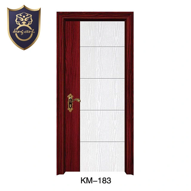 Romania Type Wood Frame Interior MDF Door with Two Colors