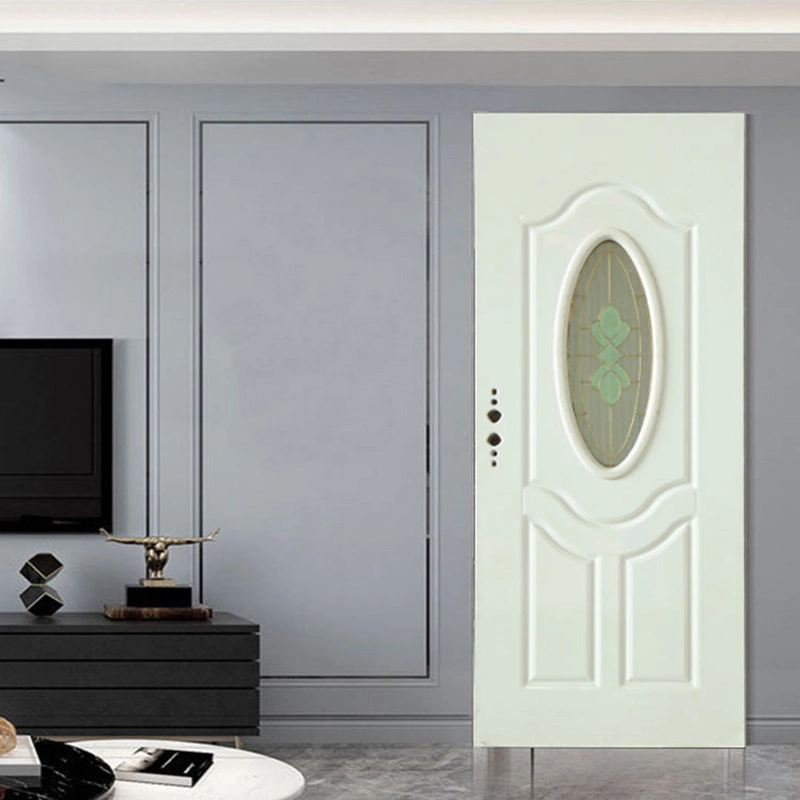Exterior Doors Custom Modern Front Wooden Pivot Door with Glass External Solid Wood Main Entrance Door