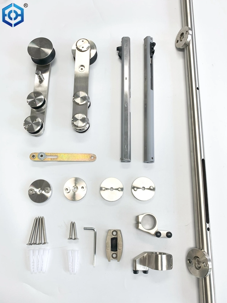 Stainless Steel Strap Sliding Barn Door Track and Hardware Kit