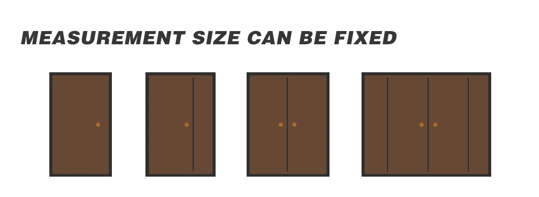 Fashion Exterior Security Front Wood Door American Style Custom Flat Interior Door