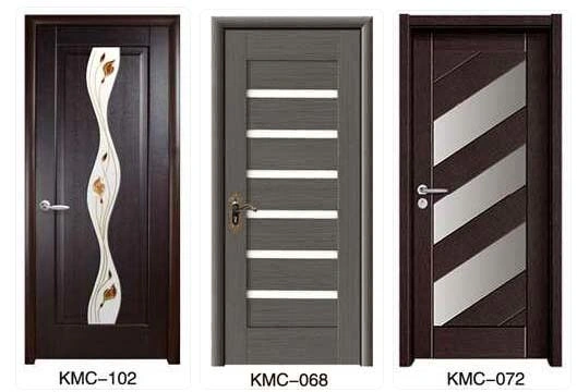 2023 OEM/ODM European Style Interior Front MDF Combine Wood Doors with Quality Glass Door More Color Option for Home