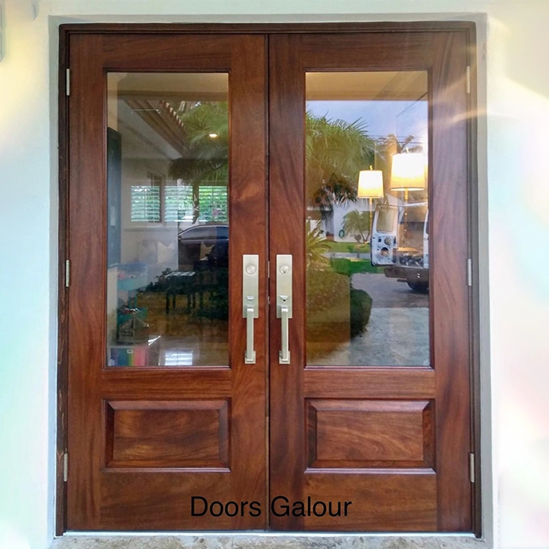 Original Factory Front Door with Sidelites Exterior Doors External Wooden Glass