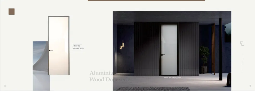Modern Aluminium Wooden Solid Wood Interior Bathroom Waterproof Firerated Internal Swing Super High Kitchen Flush Door for Bedroom