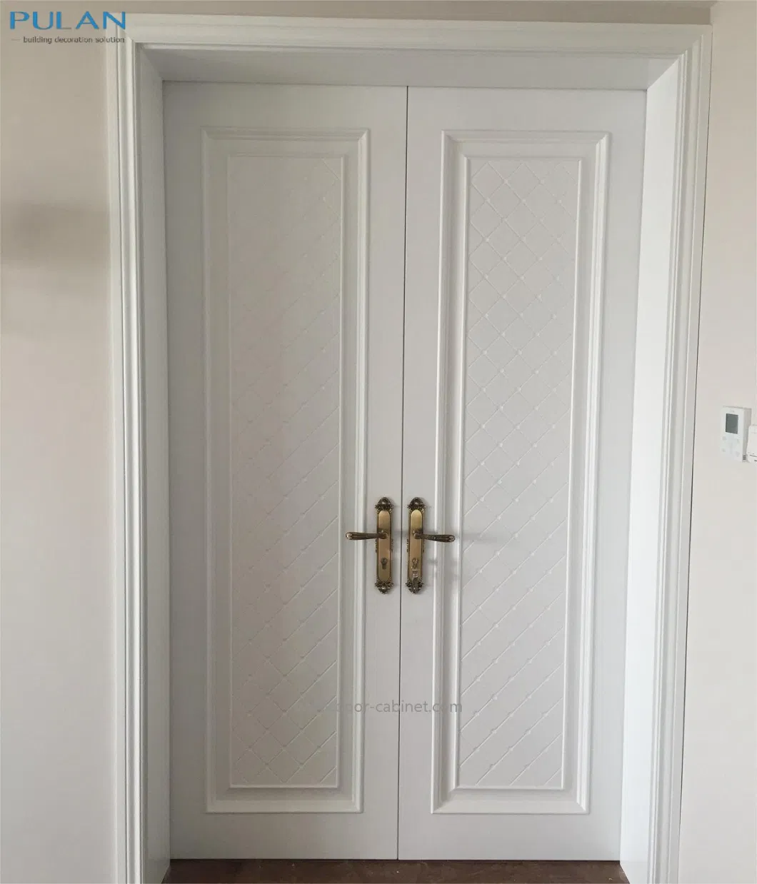 China Door Factory Wholesale Price Waterproof Wooden White Oak Painting Door