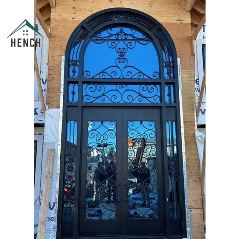 Home Villa Modern Decorative Exterior Wrought Iron Front Double Entry Doors Design China Manufacturers Suppliers