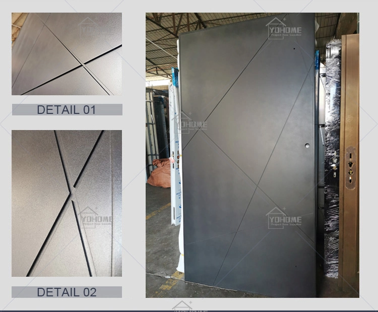China Top Manufacturer Custom Security Entry Exterior Metal Doors Modern Large Aluminium Pivot Front Door Pivot Doors Modern Entry