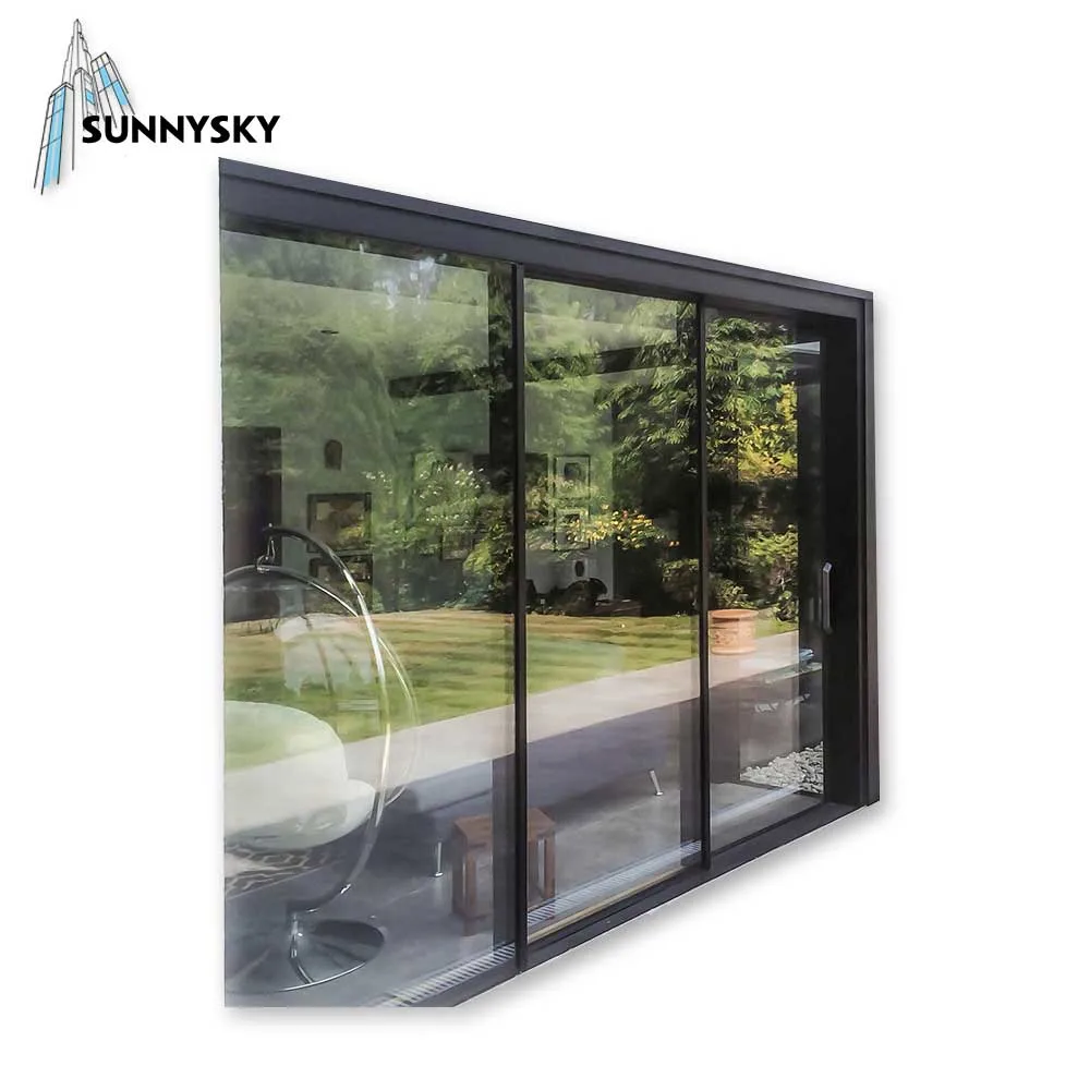 Manufacturer Pictures External Commercial Insulated Aluminum Sliding Glass Door for Replacement &Repairman