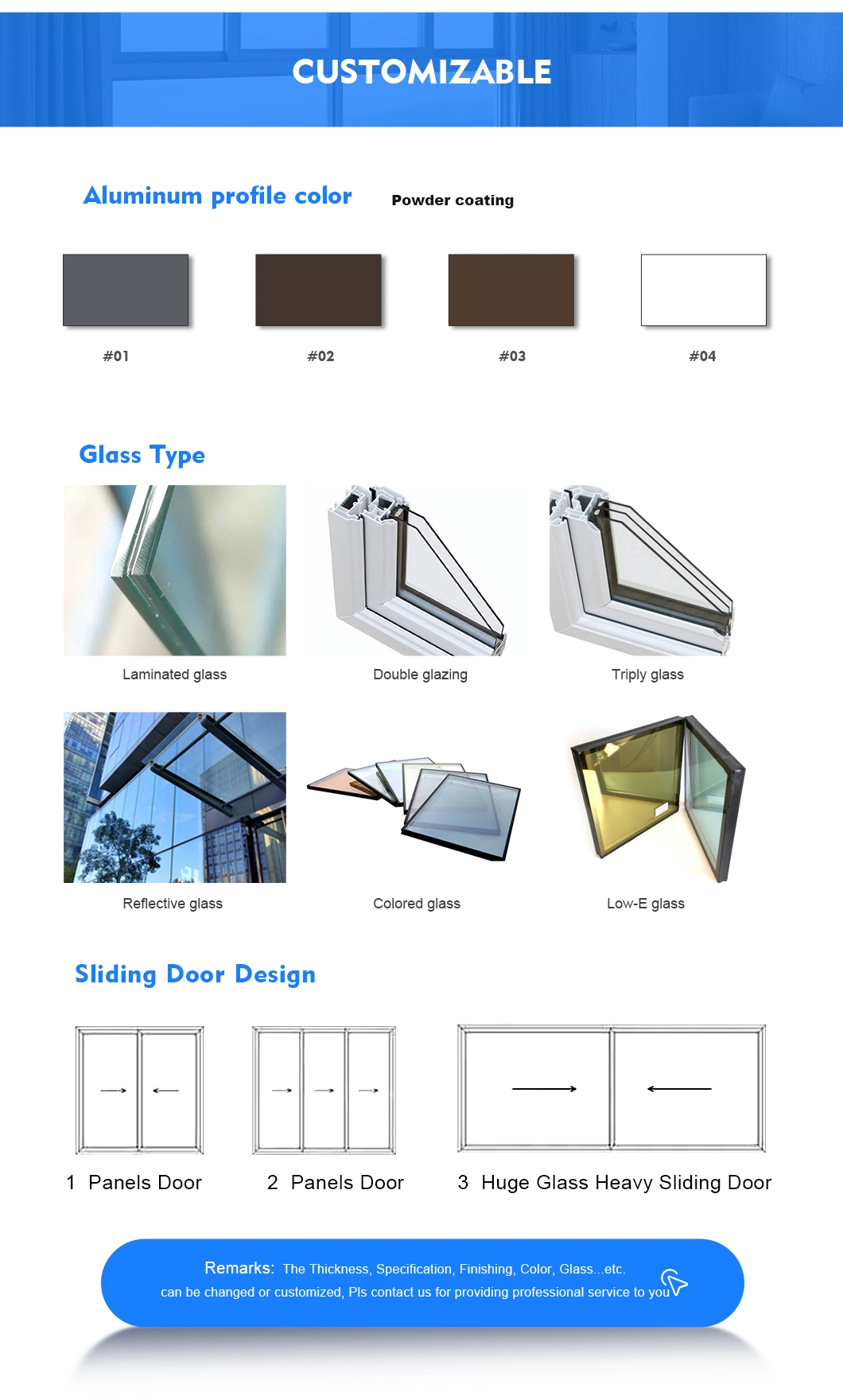 Villa House Main Gate Modern Design Aluminium Frame Lifting Sliding Glass Door