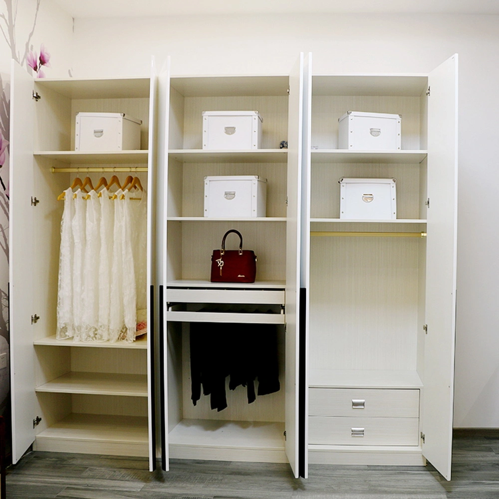 Nordic Luxury Home Wooden Closet Simple Wardrobe Bedroom Storage