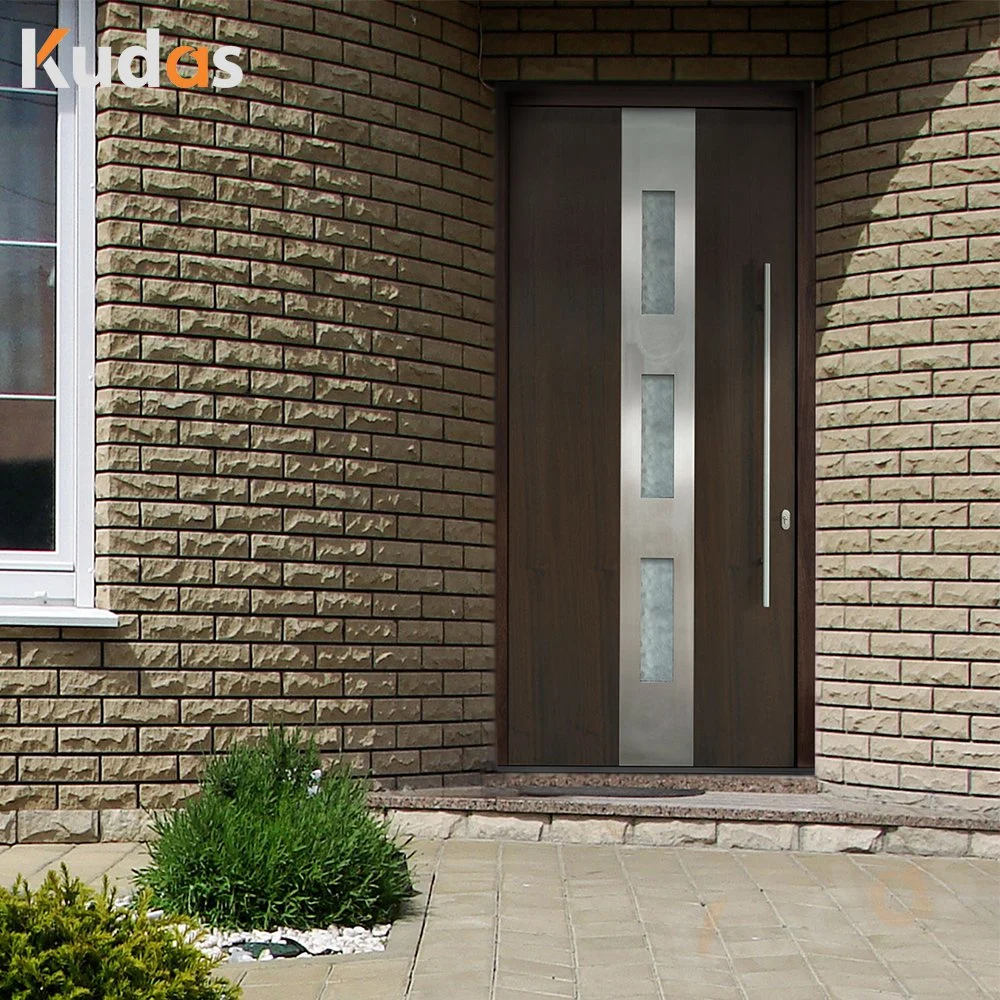 Customized Front Security Wooden Pivot Entrance External Wood Exterior Entry Door