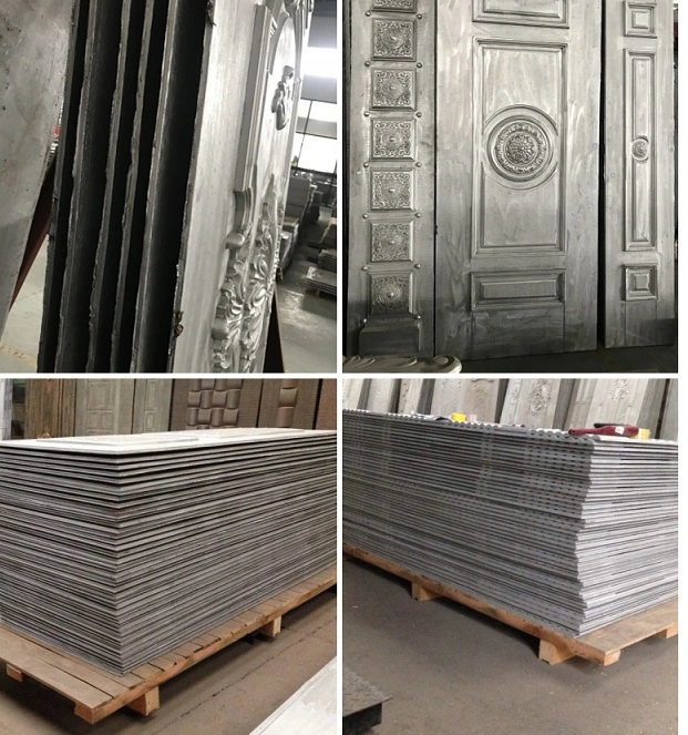 Safe and Good Quality Modern Exterior Armored Cast Aluminum External Door for House Decoration