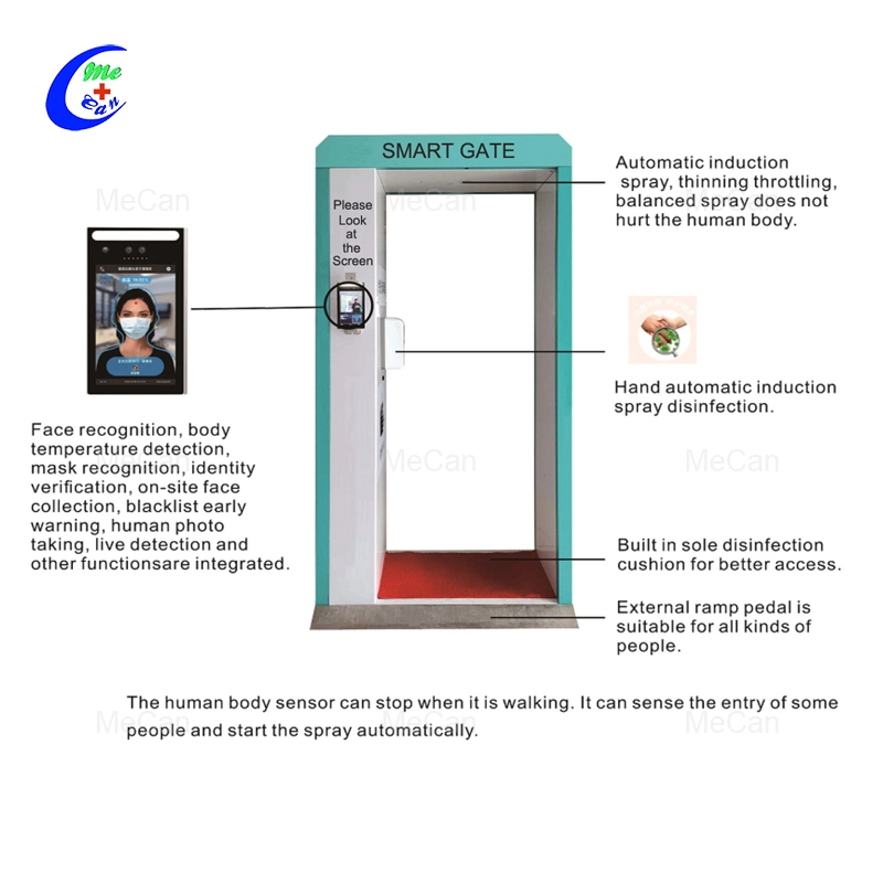 in Stock Intelligent Body Temperature Measurement Disinfection Channel Disinfection Door