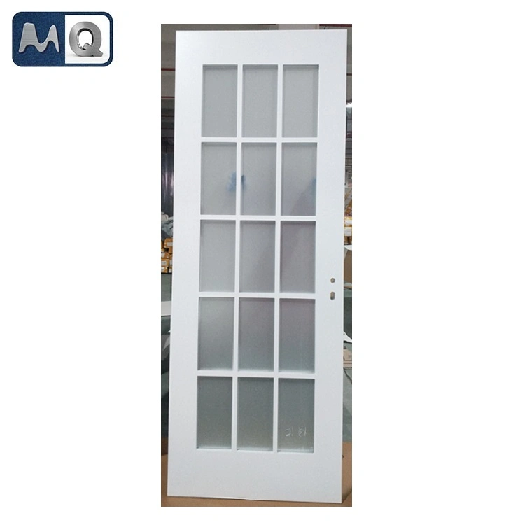 Factory Price OEM Customized Interior Villa Apartment Institution Silent High Quality Elegant Glass Solid Wooden Door