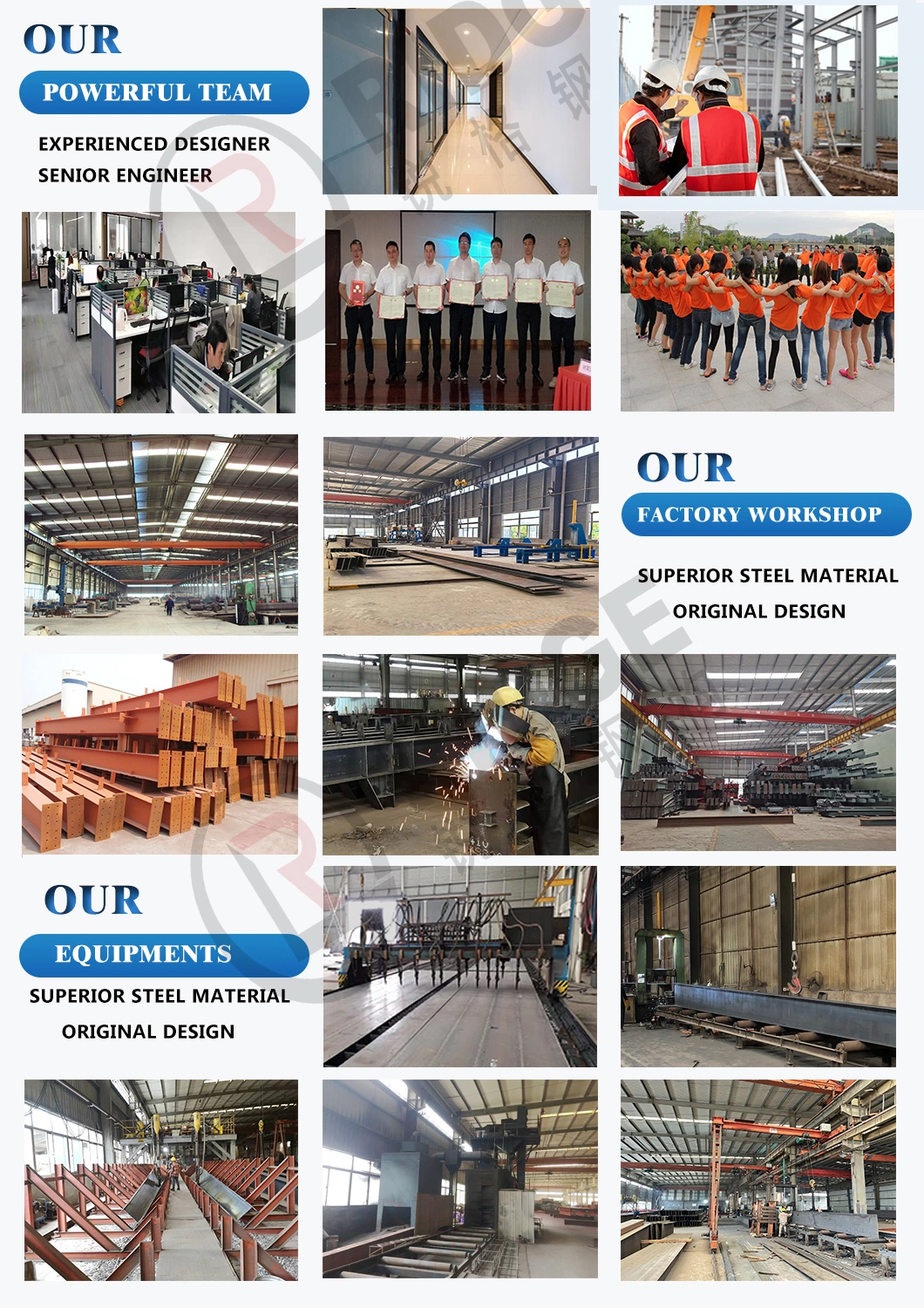 Prefabricated Commercial Steel Structure Building Shop with Modern Design