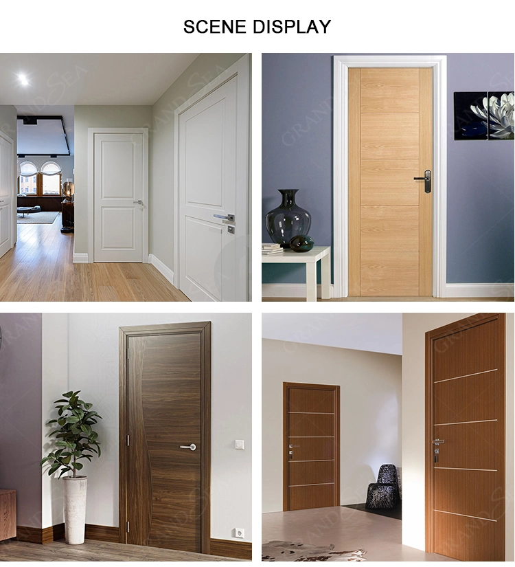 Deluxe Modern Custom Interior Swing Door Solid Wood Interior Door