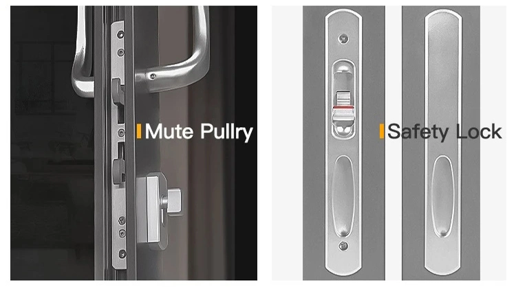 Supplier Custom External Sliding Aluminium Doors Modern Lift Sliding Double Glazed Doors Patio Sliding Glass Doors