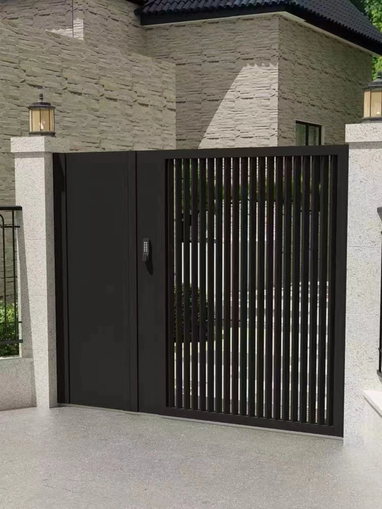 European-Style Wrought Iron Villa Door Courtyard Door Double-Opening Large Iron Gate Garden Entrance Door
