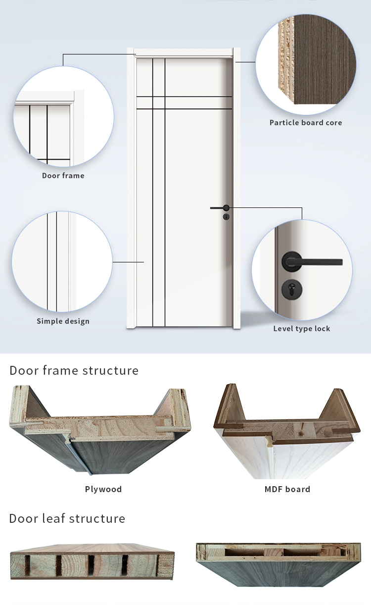 Prima American Modern Design External Solid Wooden Door